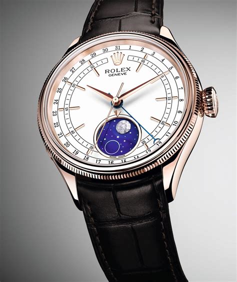 rolex cellini moonphase details|rolex cellini moonphase retail price.